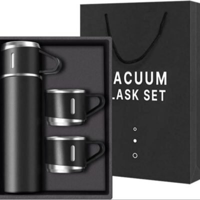Stainless Steel Vacuum Flask Set Vacuum Insulated Bottle Gift Set Office Business Style Coffee Mug Thermos Bottle Portable Flask 500ml